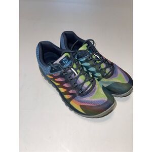 EUC Merrell Antora 2 Trail Running Shoes Women 7.5 Rainbow Hiking Sneakers J1354